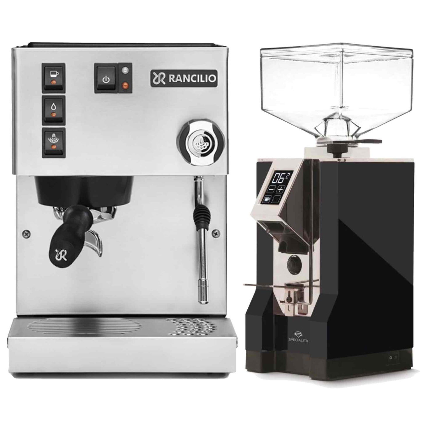 Rancilio Silvia E V6 Home Espresso Machine + Eureka Specialita Grinder Package