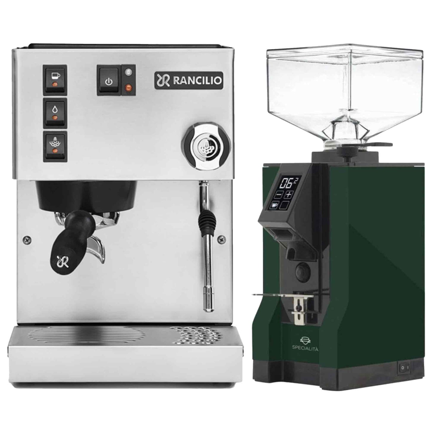 Rancilio Silvia E V6 Home Espresso Machine + Eureka Specialita Grinder Package