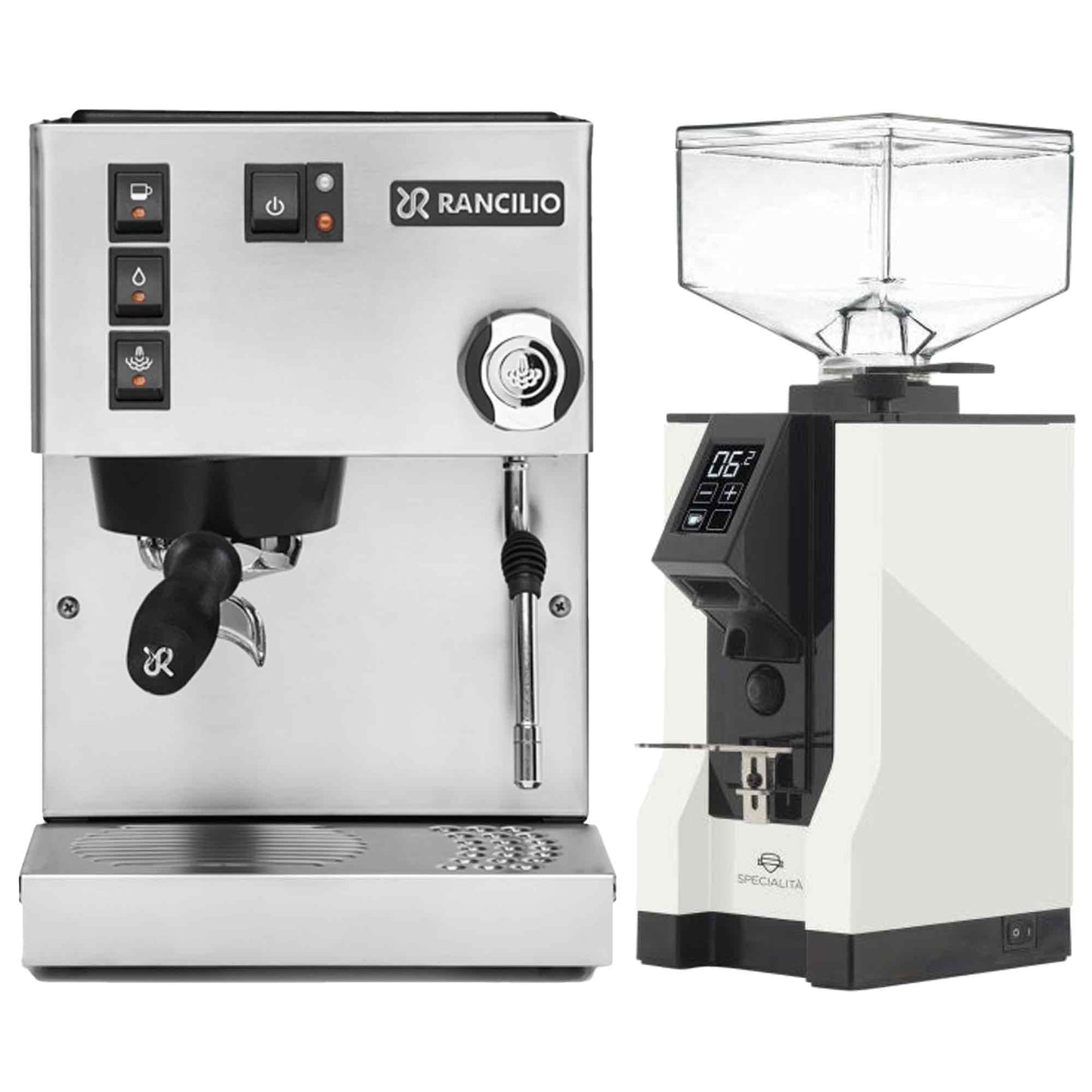 Rancilio Silvia E V6 Home Espresso Machine + Eureka Specialita Grinder Package