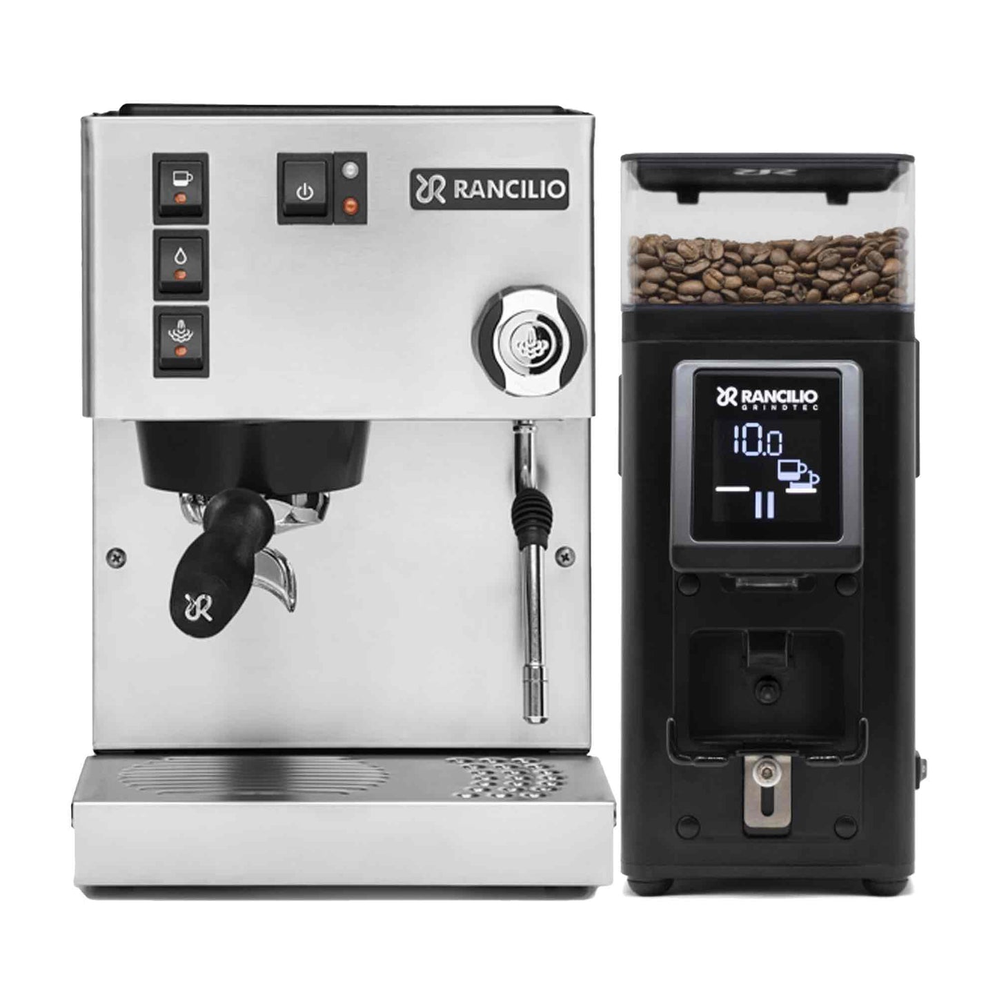 Rancilio Silvia E V6 Home Espresso Machine + Stile Grinder Package