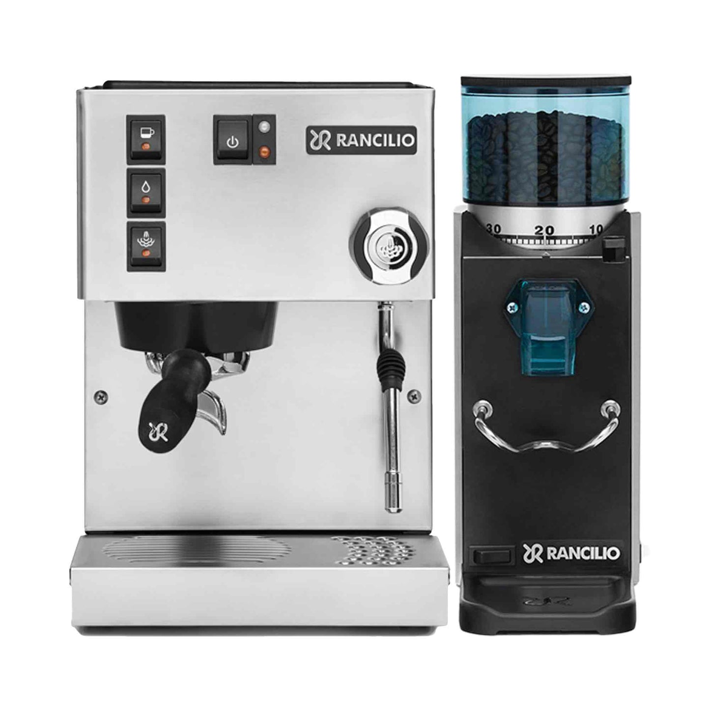 Rancilio Silvia E V6 Home Espresso Machine + Rocky SD Grinder Package