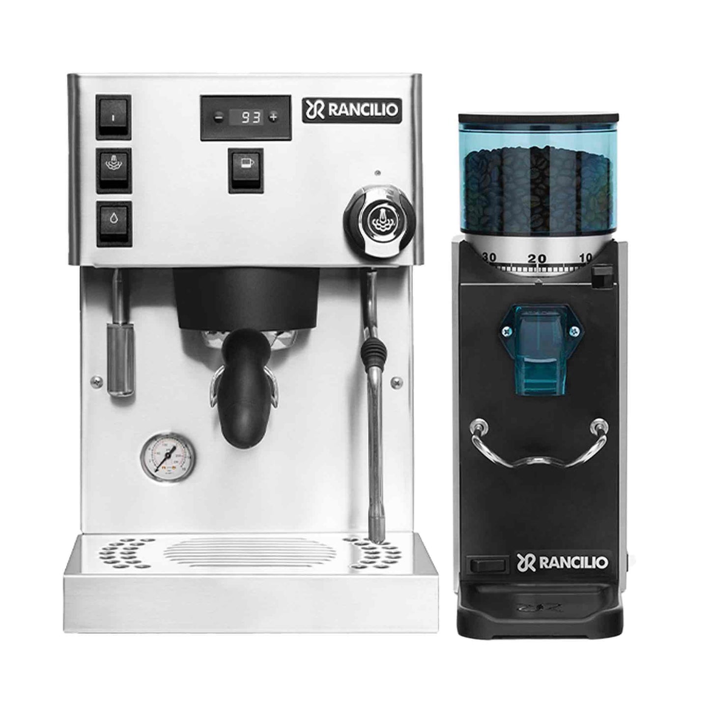 Rancilio Silvia Pro X Home Espresso Machine + Rocky SD Grinder Package