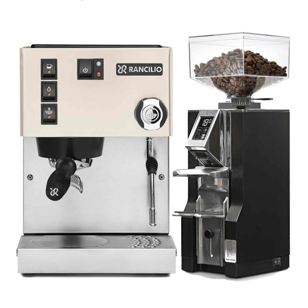 Rancilio Silvia E V6 Home Espresso Machine + Eureka Mignon Libra Package