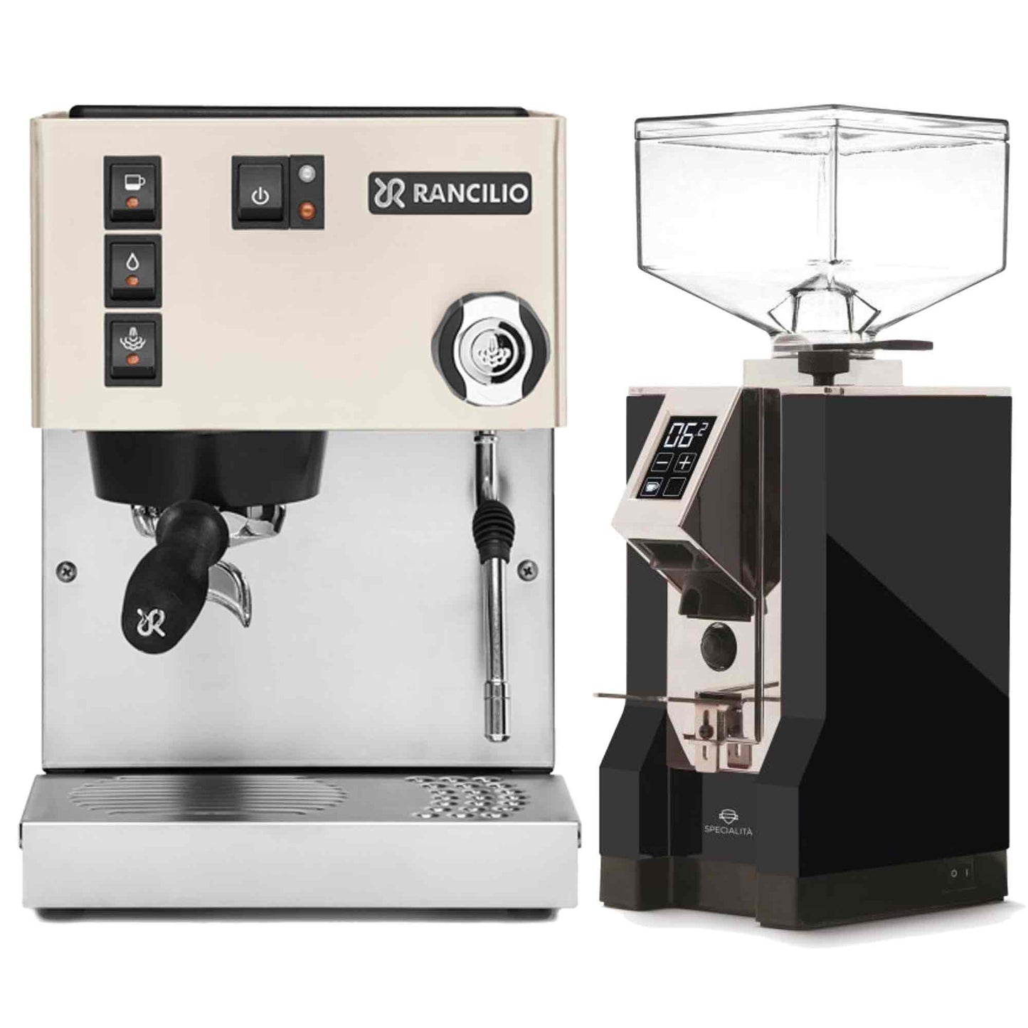 Rancilio Silvia E V6 Home Espresso Machine + Eureka Specialita Grinder Package