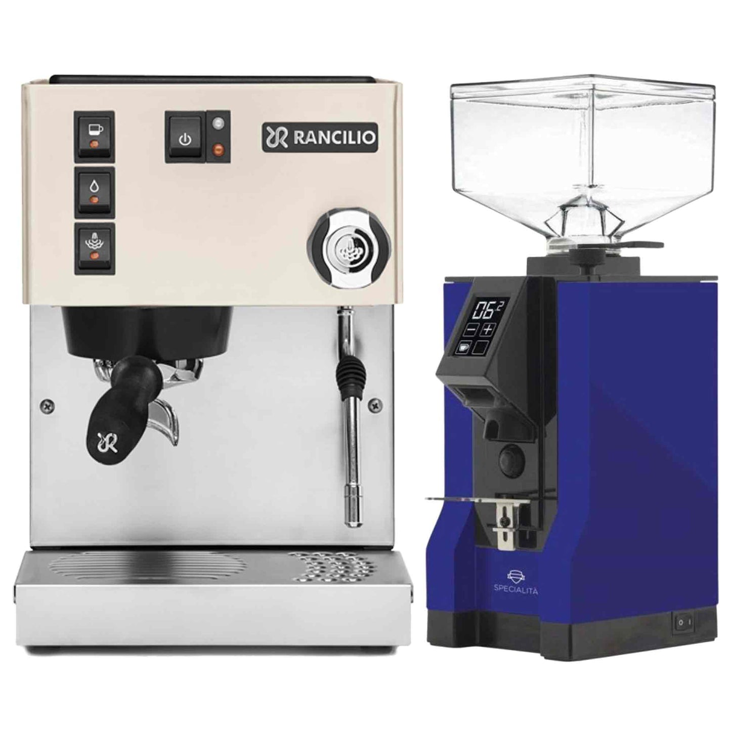 Rancilio Silvia E V6 Home Espresso Machine + Eureka Specialita Grinder Package