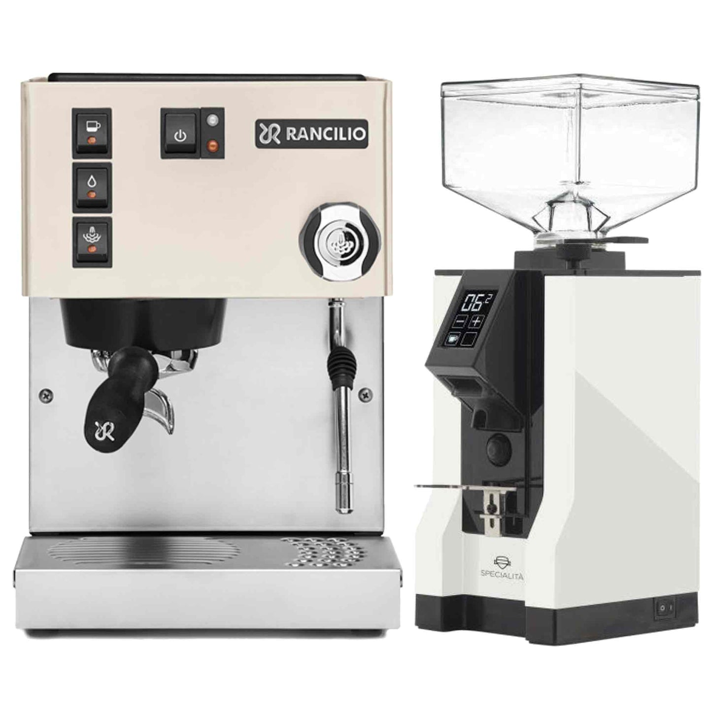 Rancilio Silvia E V6 Home Espresso Machine + Eureka Specialita Grinder Package