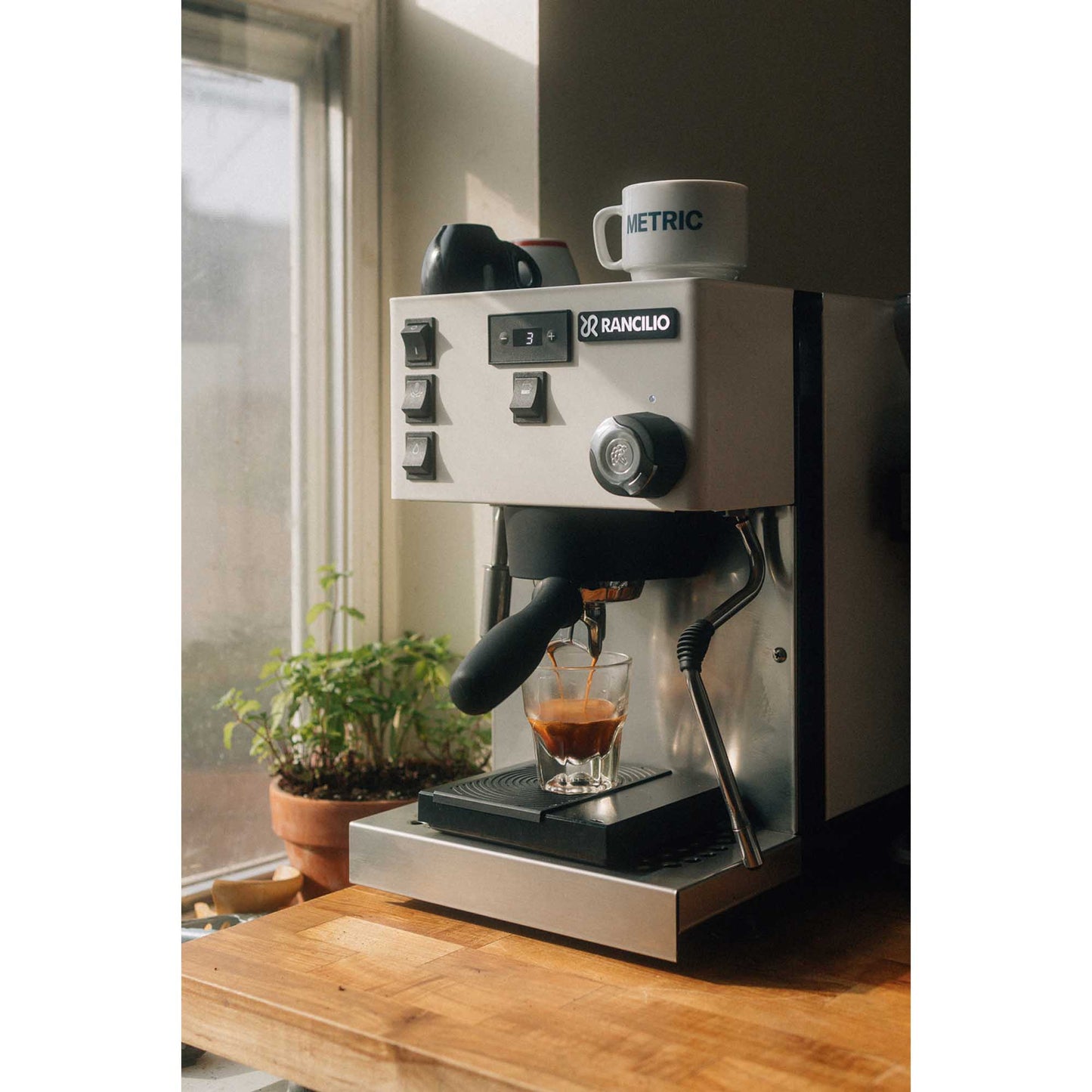 Rancilio Silvia Pro X Dual Boiler Espresso Machine - White