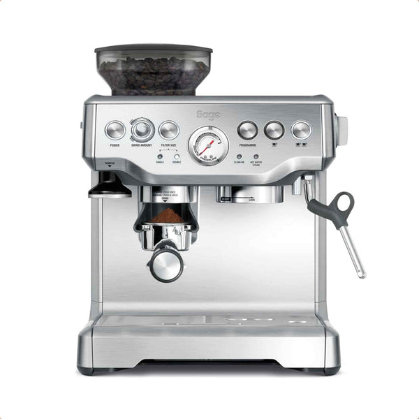 Sage Barista Express Espresso Machine - Silver - With Temp Control Milk Jug