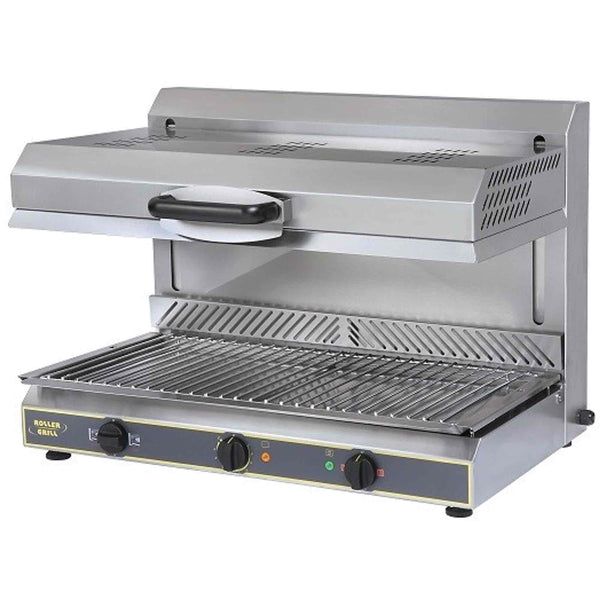 Roller Grill Ceramic Salamander Grill with Plate Detection System - Electric - 800w x 590d x 590h (mm) SEM800PDS-