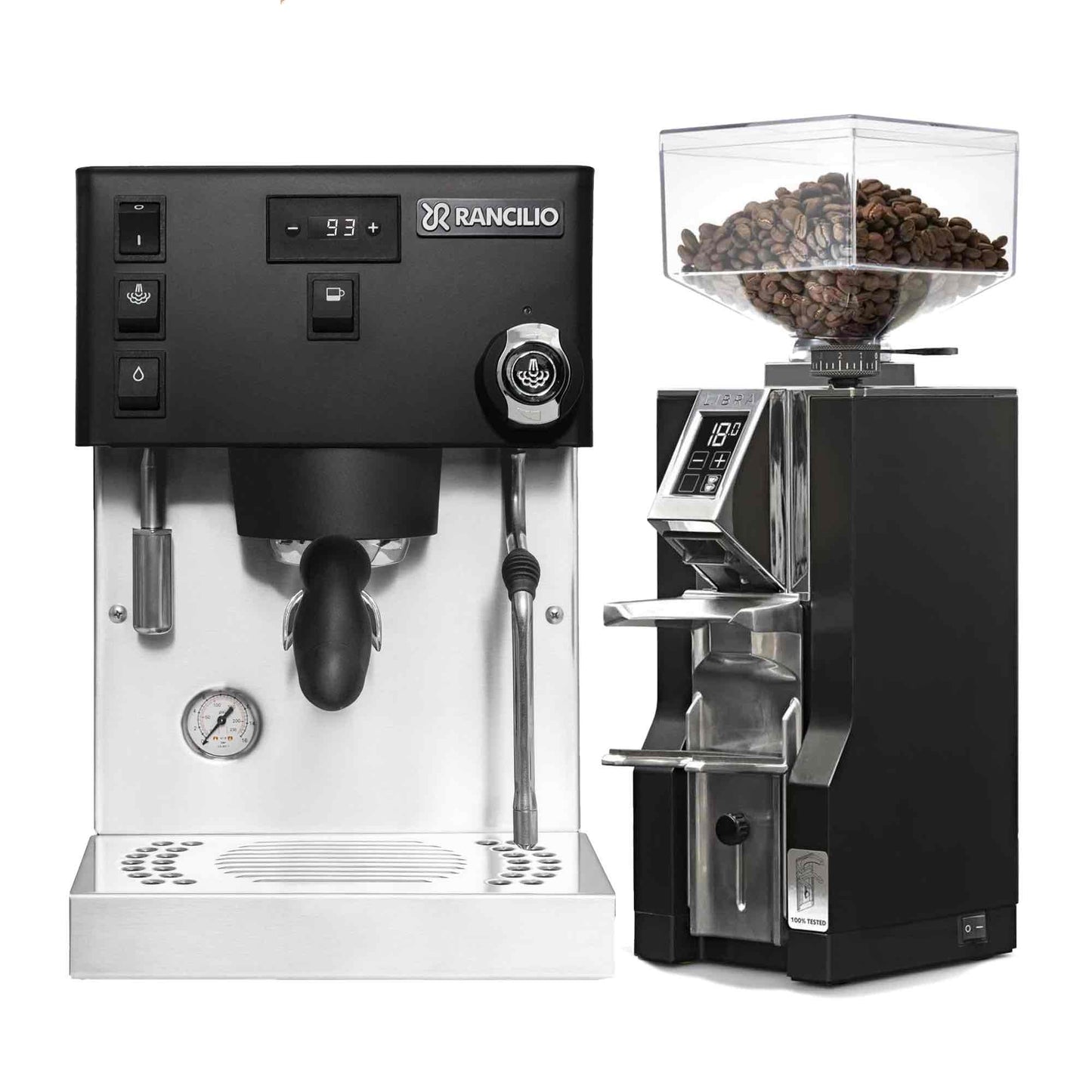 Rancilio Silvia Pro X Espresso Machine + Eureka Mignon Libra Grinder Package