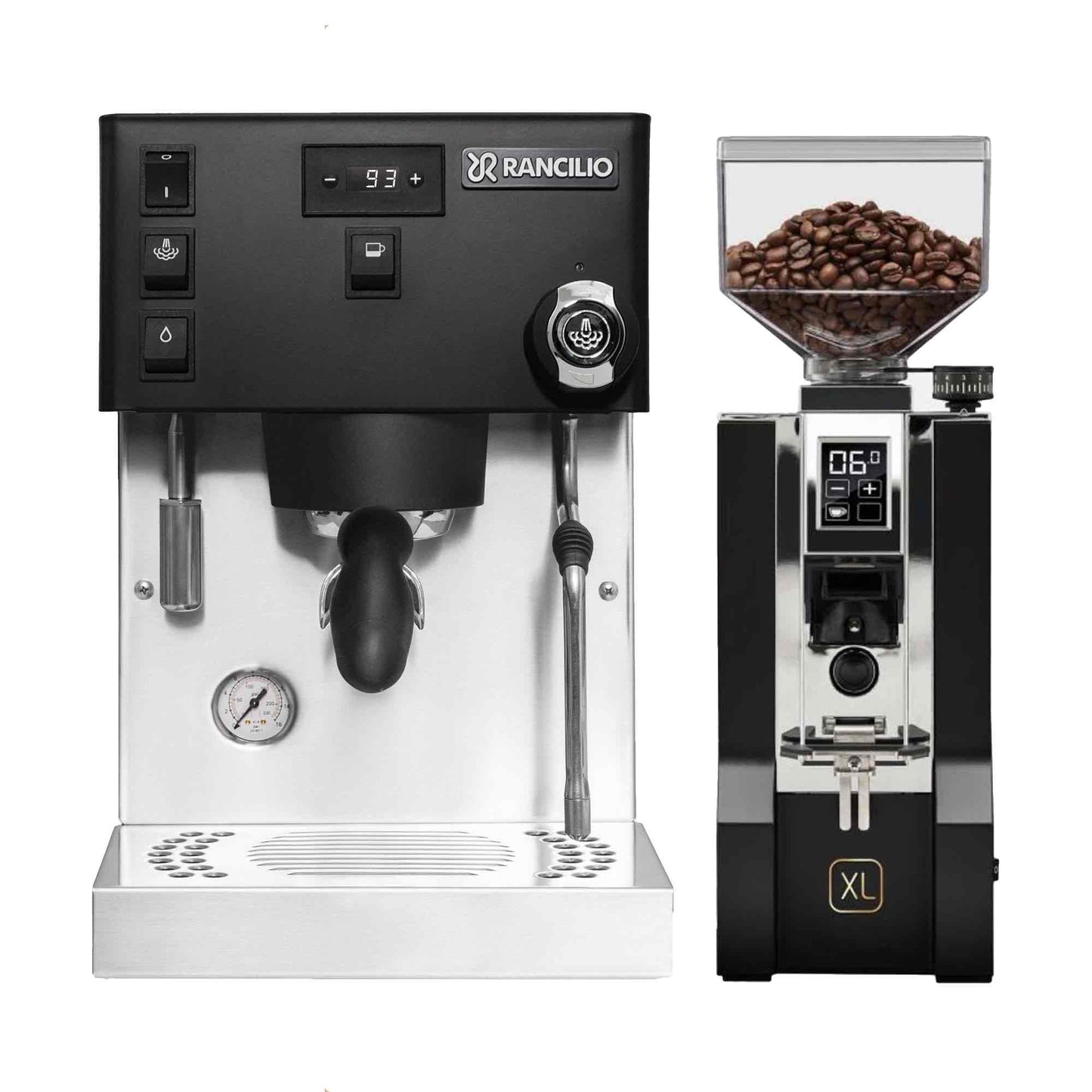 Rancilio Silvia Pro X Espresso Machine + Eureka Mignon XL Grinder Package