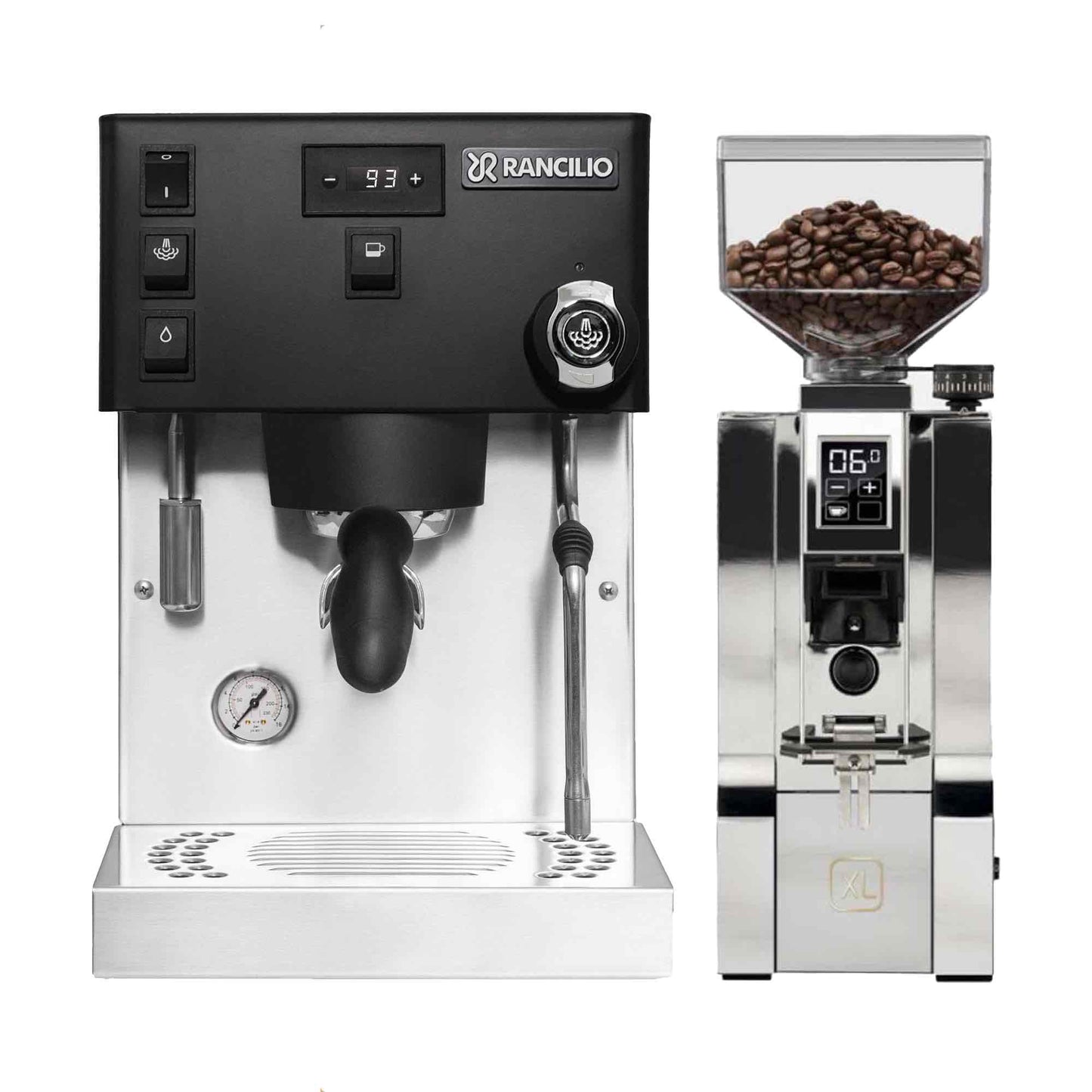 Rancilio Silvia Pro X Espresso Machine + Eureka Mignon XL Grinder Package