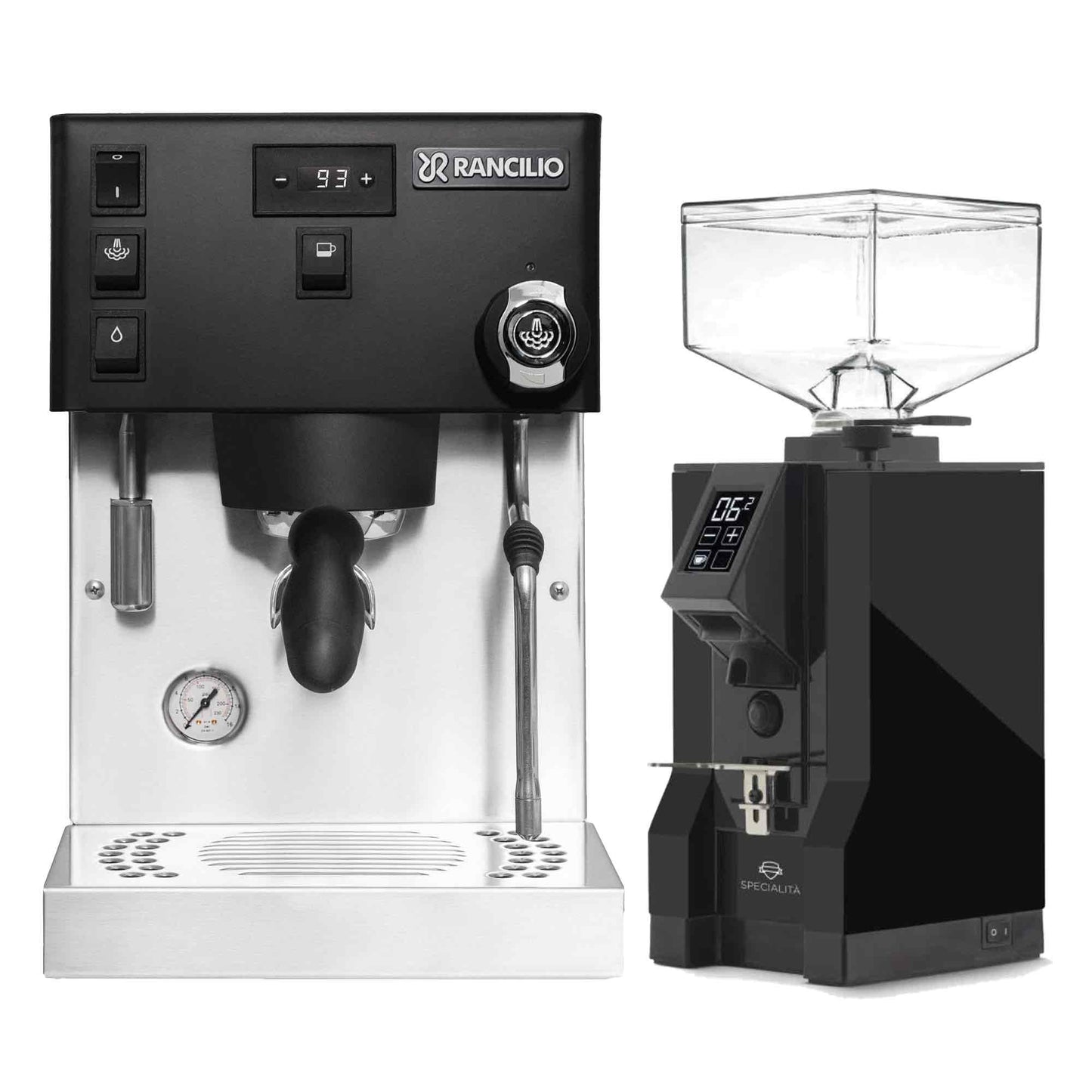 Rancilio Silvia Pro X Espresso Machine + Eureka Specialita Grinder Package