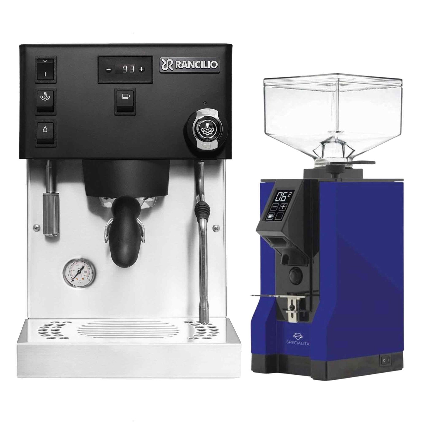 Rancilio Silvia Pro X Espresso Machine + Eureka Specialita Grinder Package