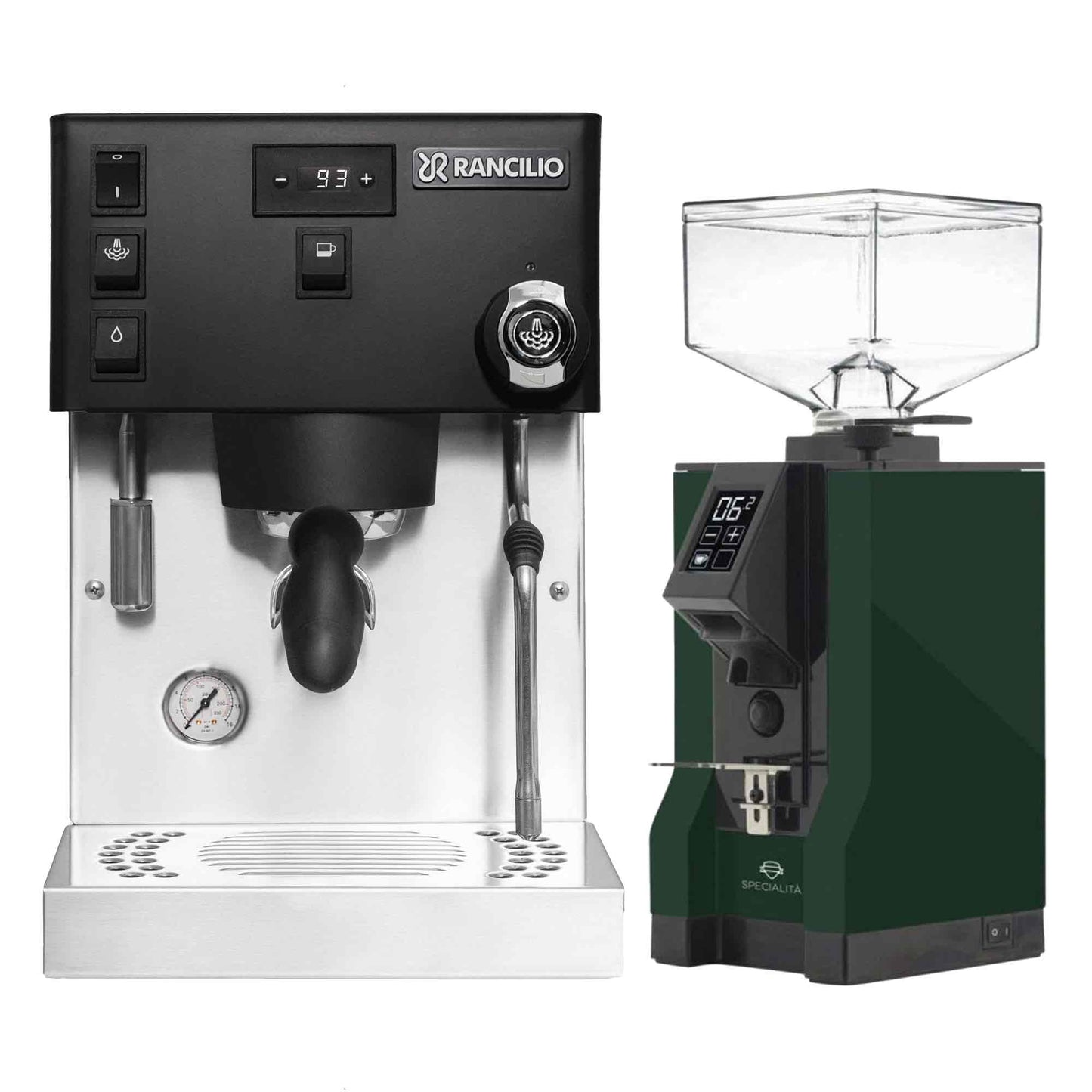 Rancilio Silvia Pro X Espresso Machine + Eureka Specialita Grinder Package