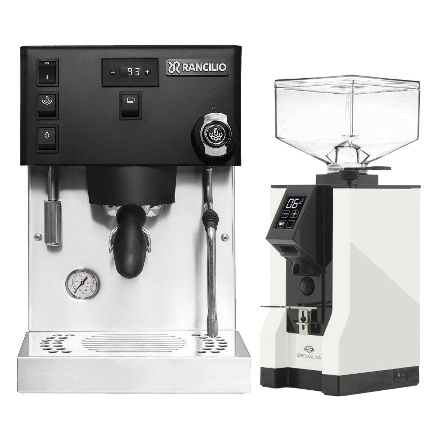Rancilio Silvia Pro X Espresso Machine + Eureka Specialita Grinder Package