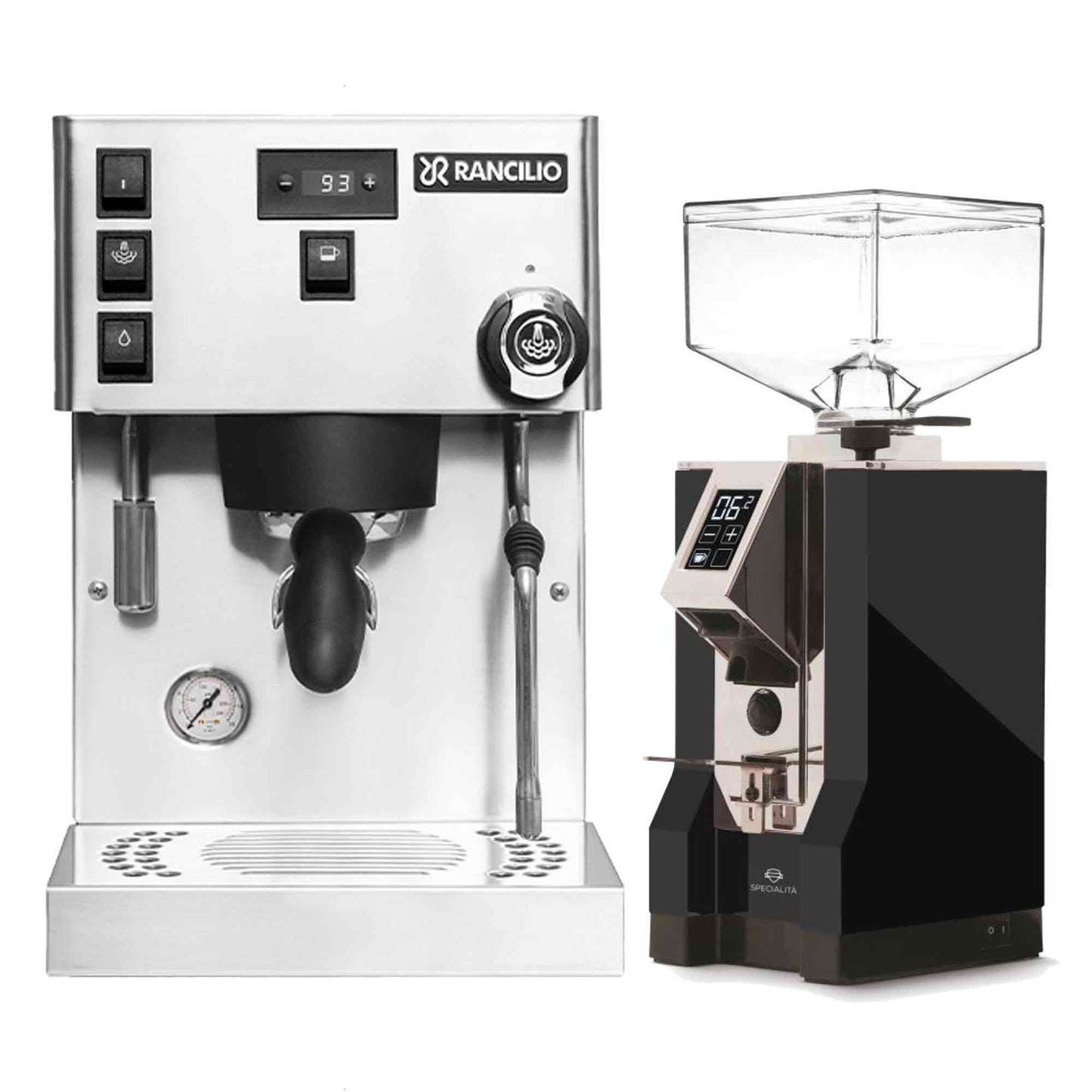 Rancilio Silvia Pro X Espresso Machine + Eureka Specialita Grinder Package