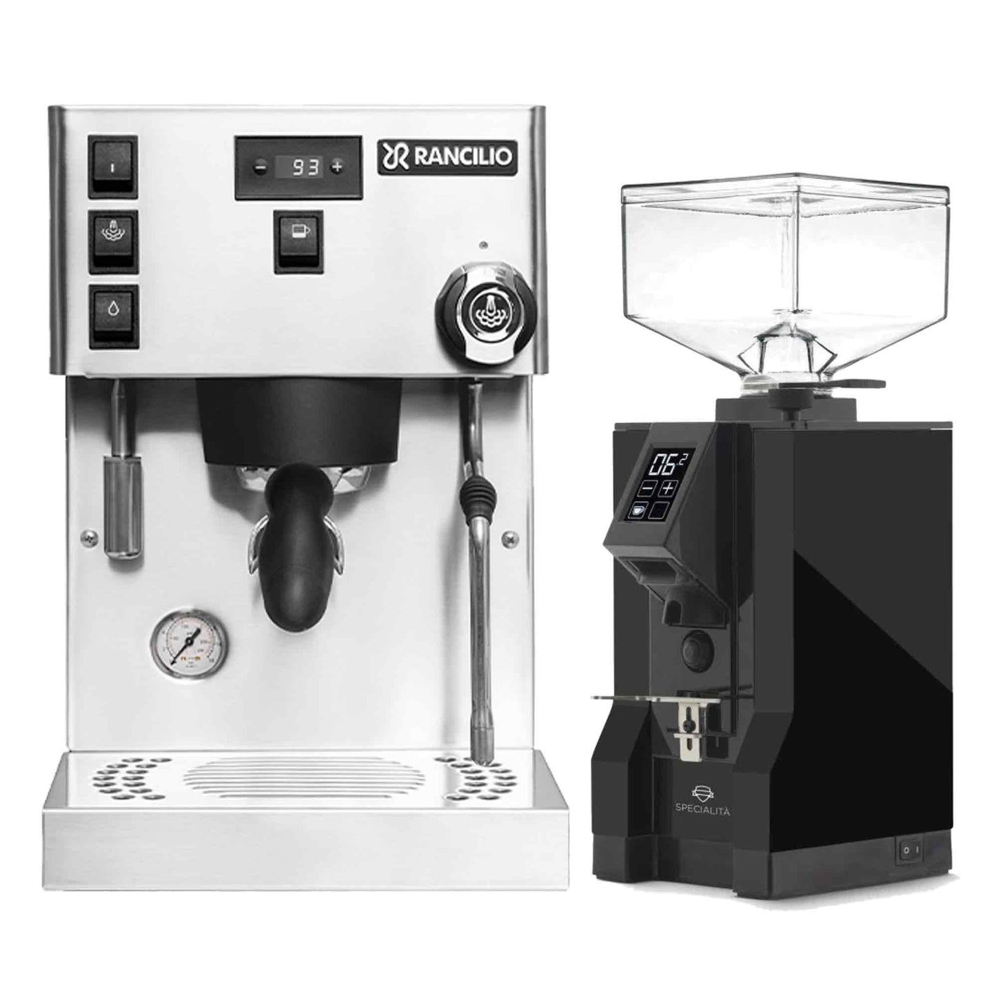 Rancilio Silvia Pro X Espresso Machine + Eureka Specialita Grinder Package