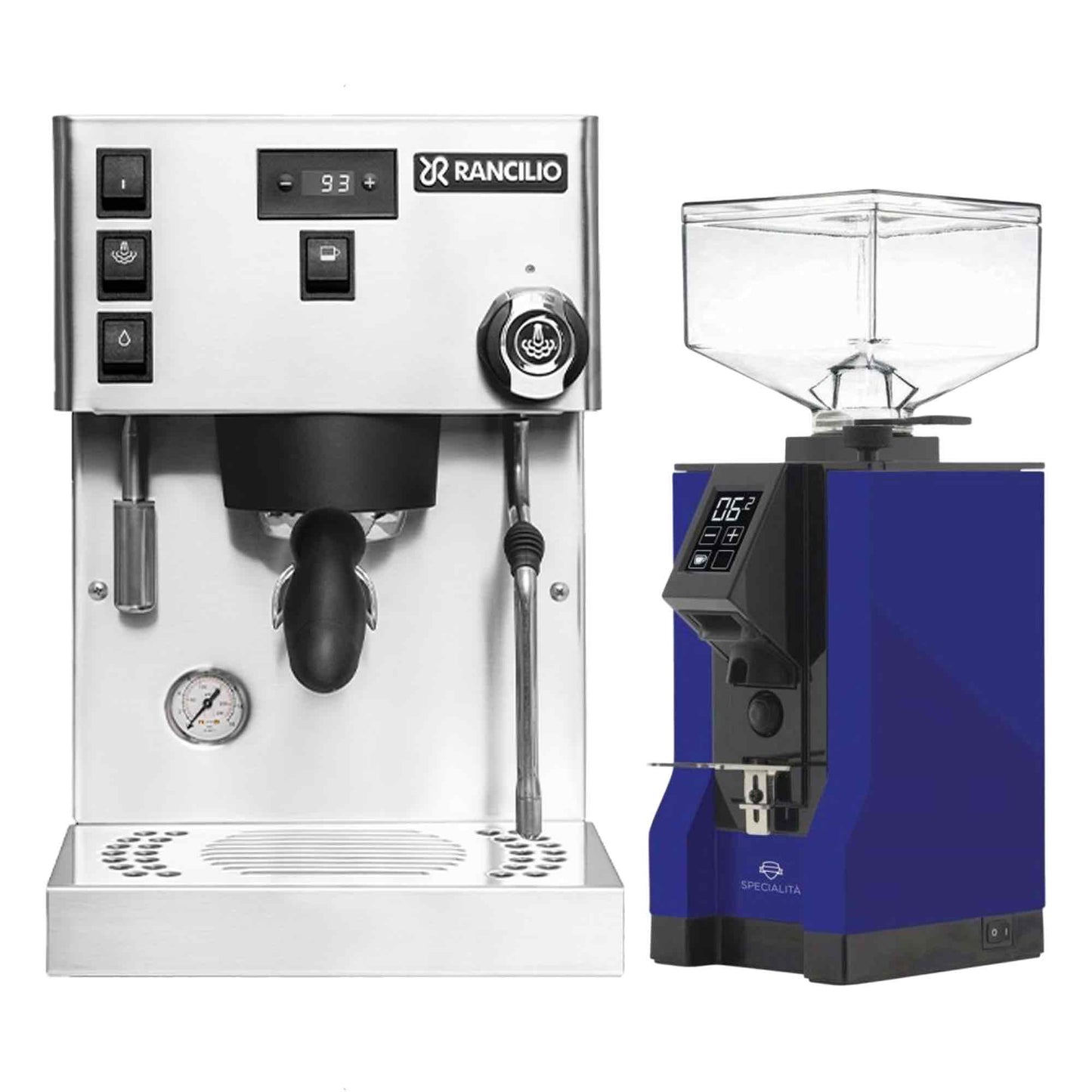 Rancilio Silvia Pro X Espresso Machine + Eureka Specialita Grinder Package