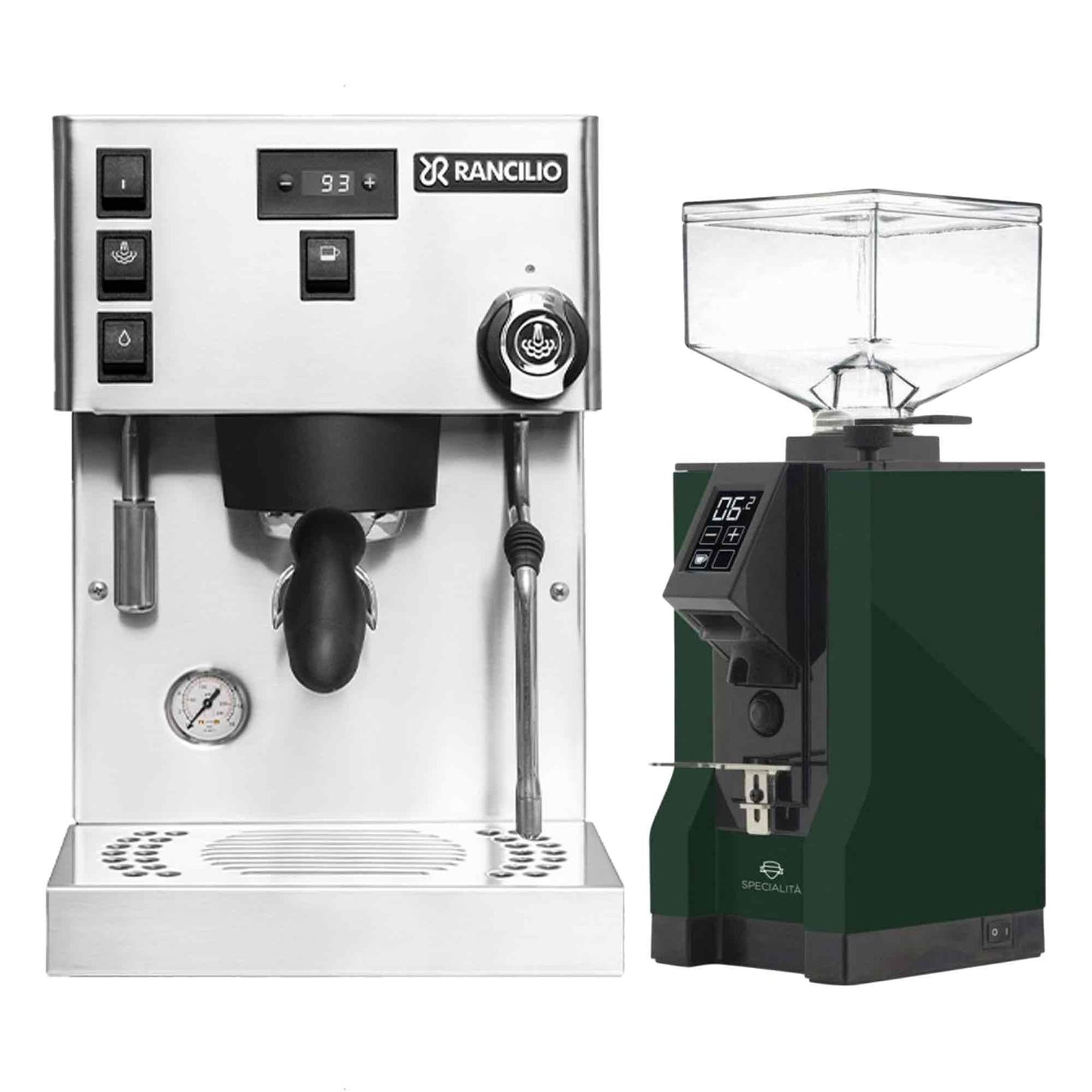 Rancilio Silvia Pro X Espresso Machine + Eureka Specialita Grinder Package