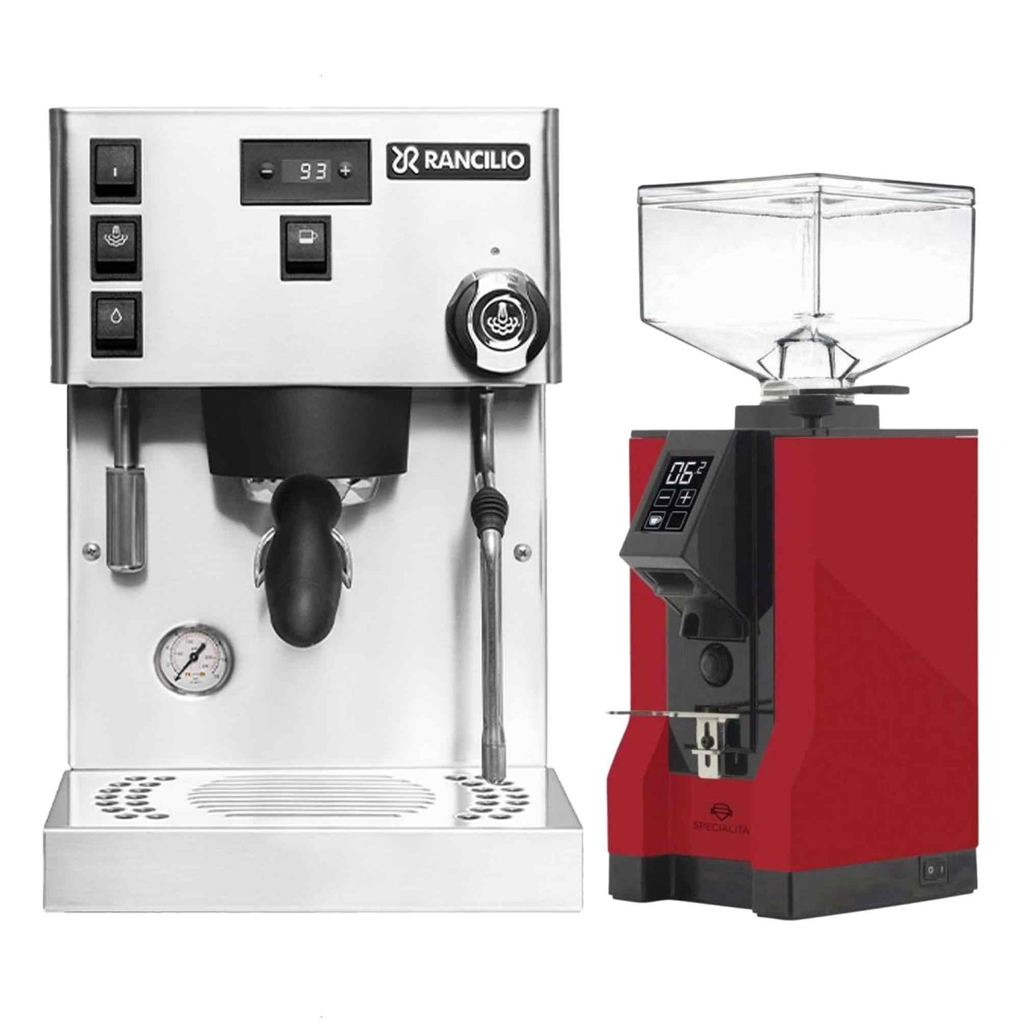 Rancilio Silvia Pro X Espresso Machine + Eureka Specialita Grinder Package