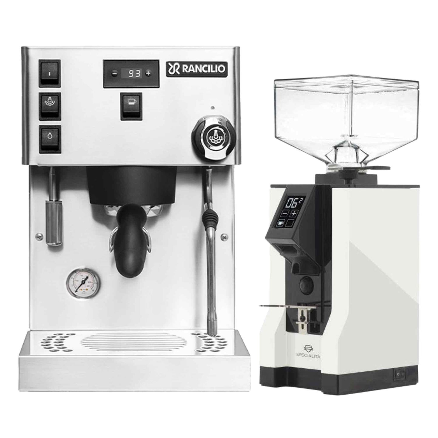 Rancilio Silvia Pro X Espresso Machine + Eureka Specialita Grinder Package