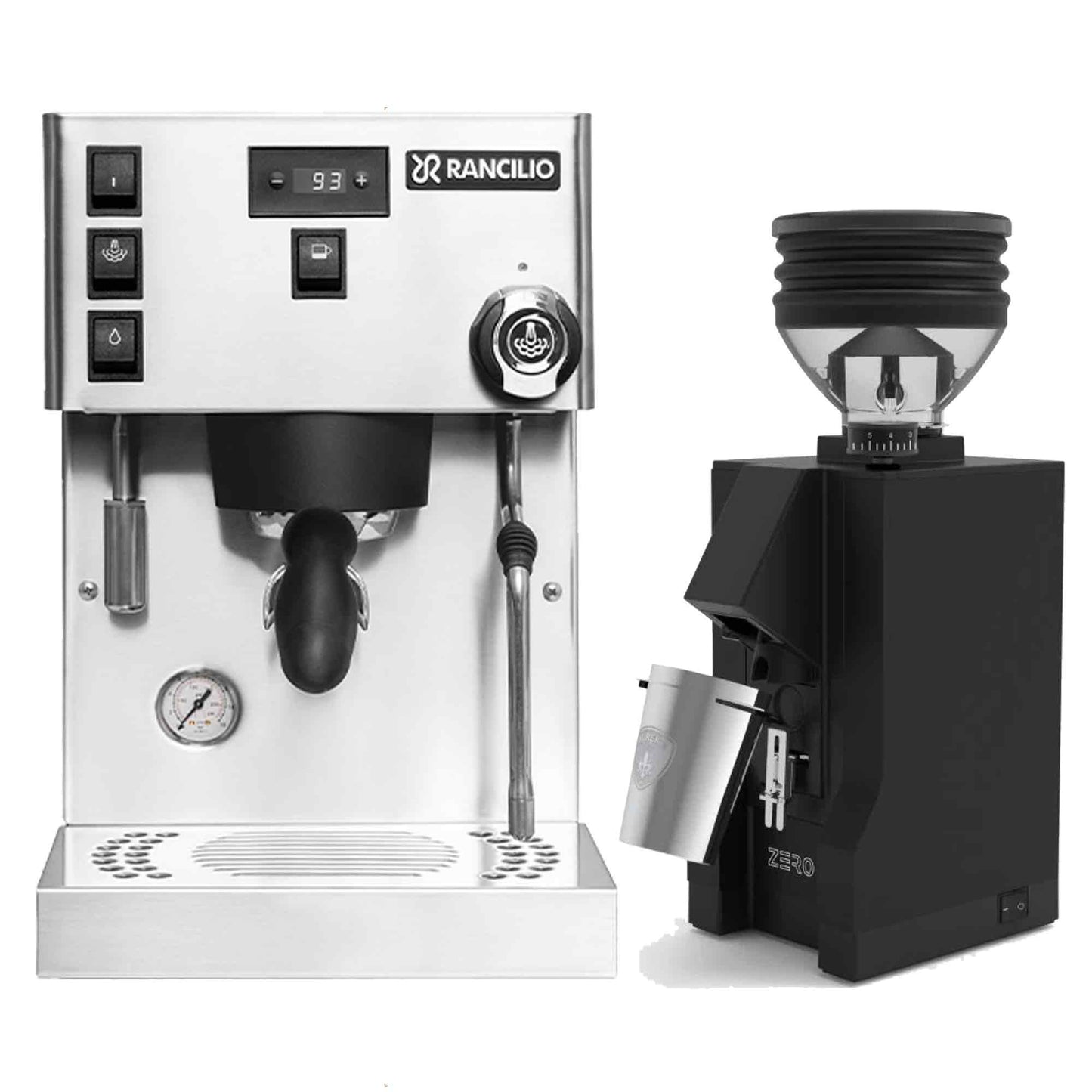 Rancilio Silvia Pro X Espresso Machine + Eureka Zero Grinder Package