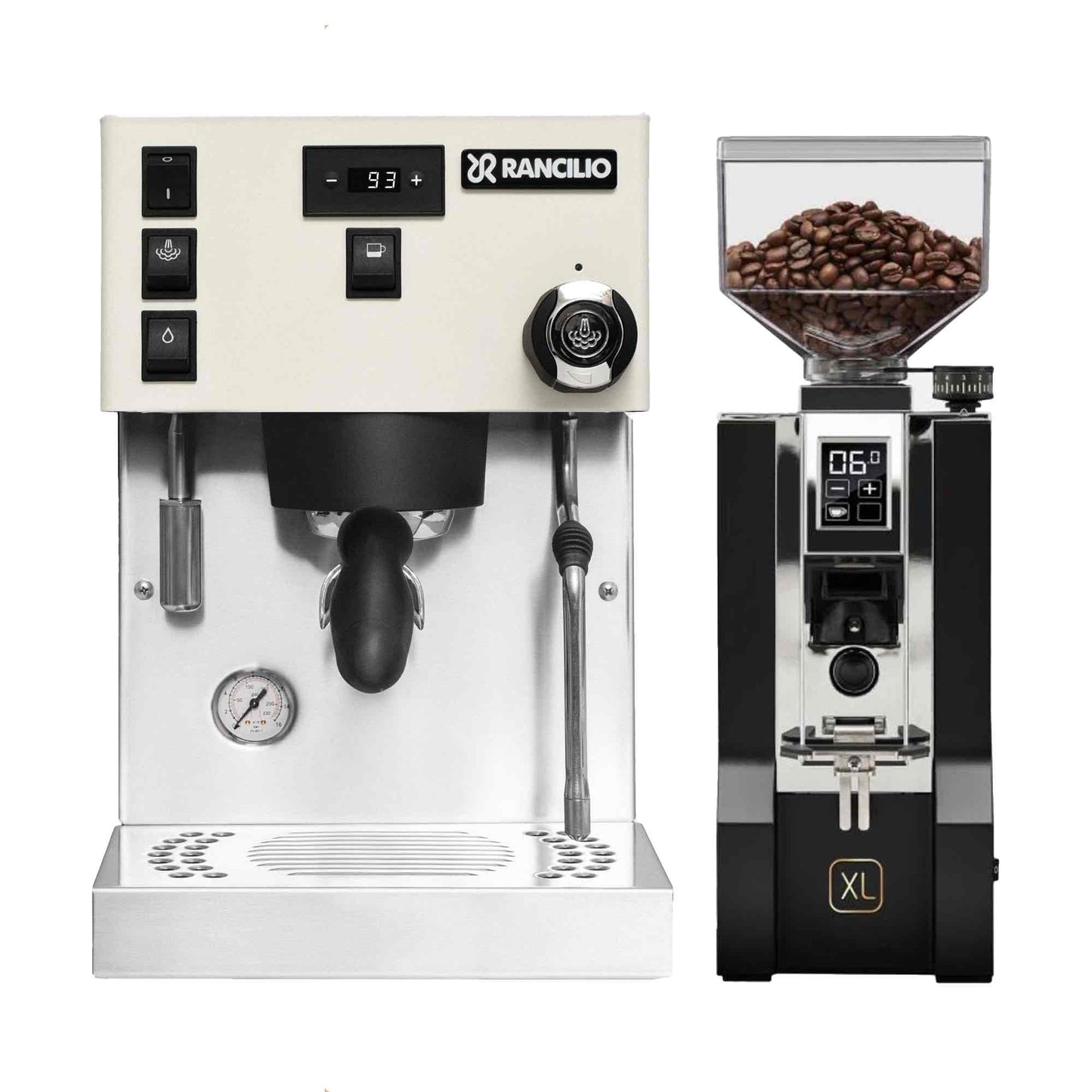 Rancilio Silvia Pro X Espresso Machine + Eureka Mignon XL Grinder Package