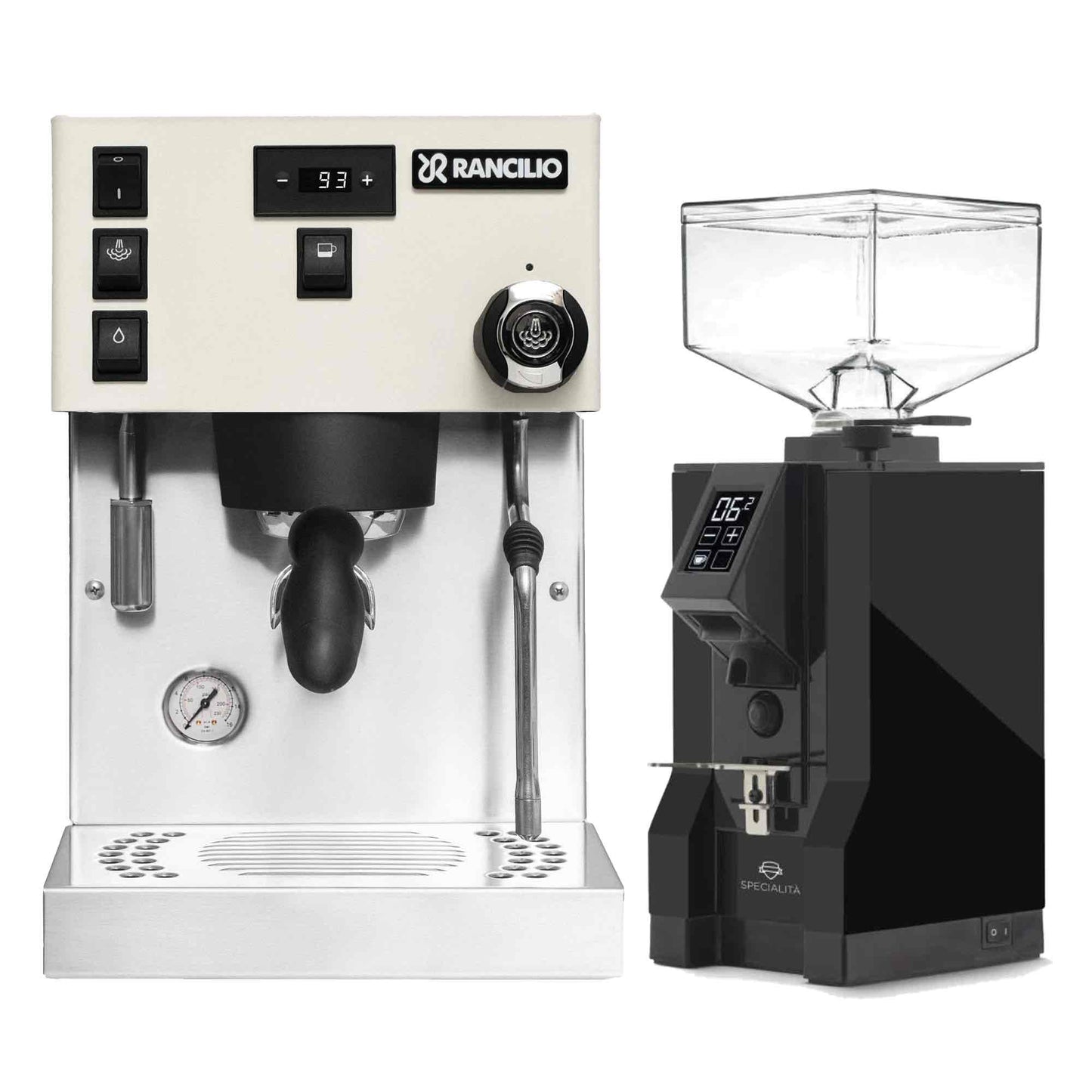 Rancilio Silvia Pro X Espresso Machine + Eureka Specialita Grinder Package