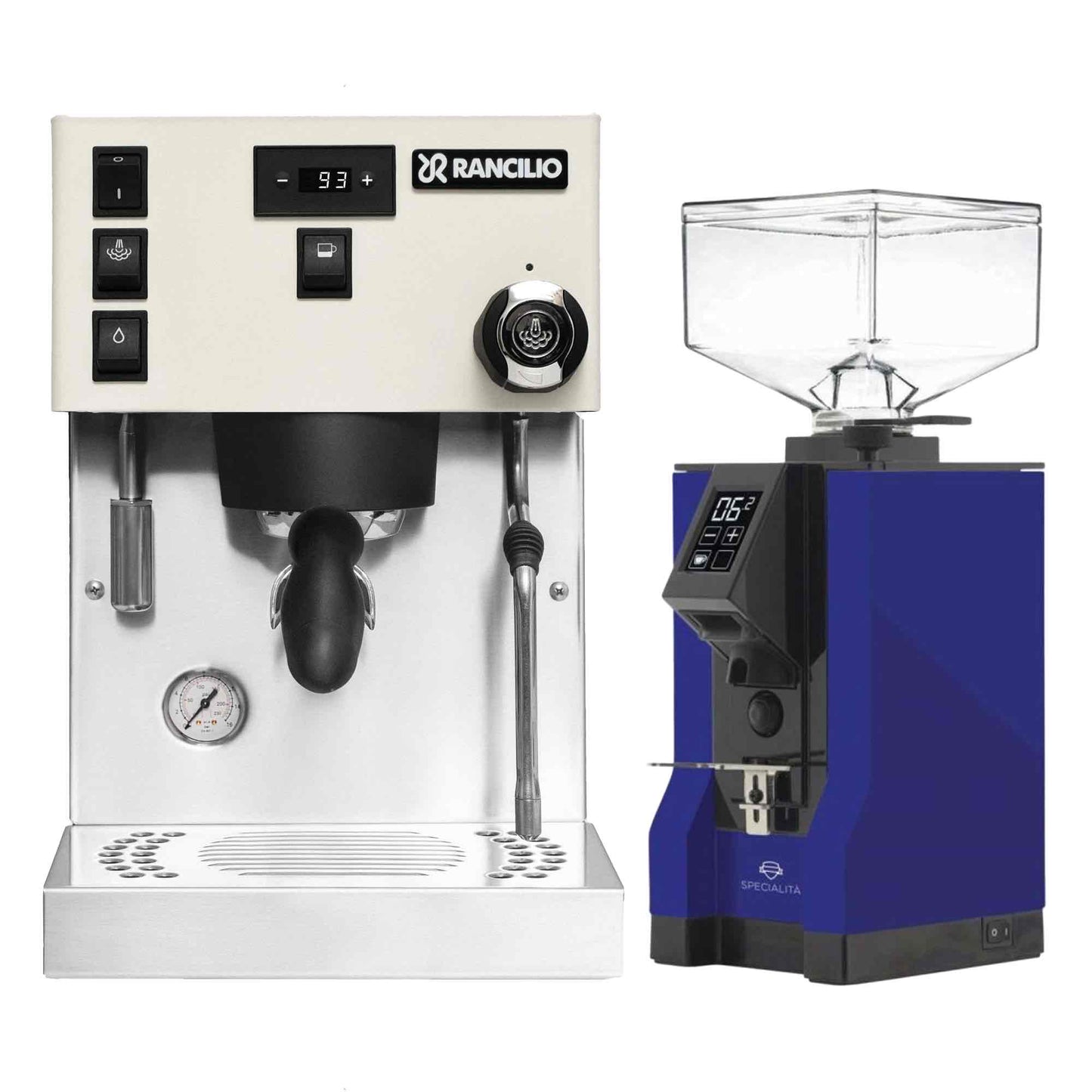 Rancilio Silvia Pro X Espresso Machine + Eureka Specialita Grinder Package