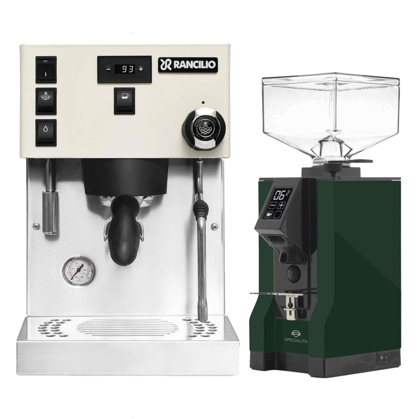 Rancilio Silvia Pro X Espresso Machine + Eureka Specialita Grinder Package