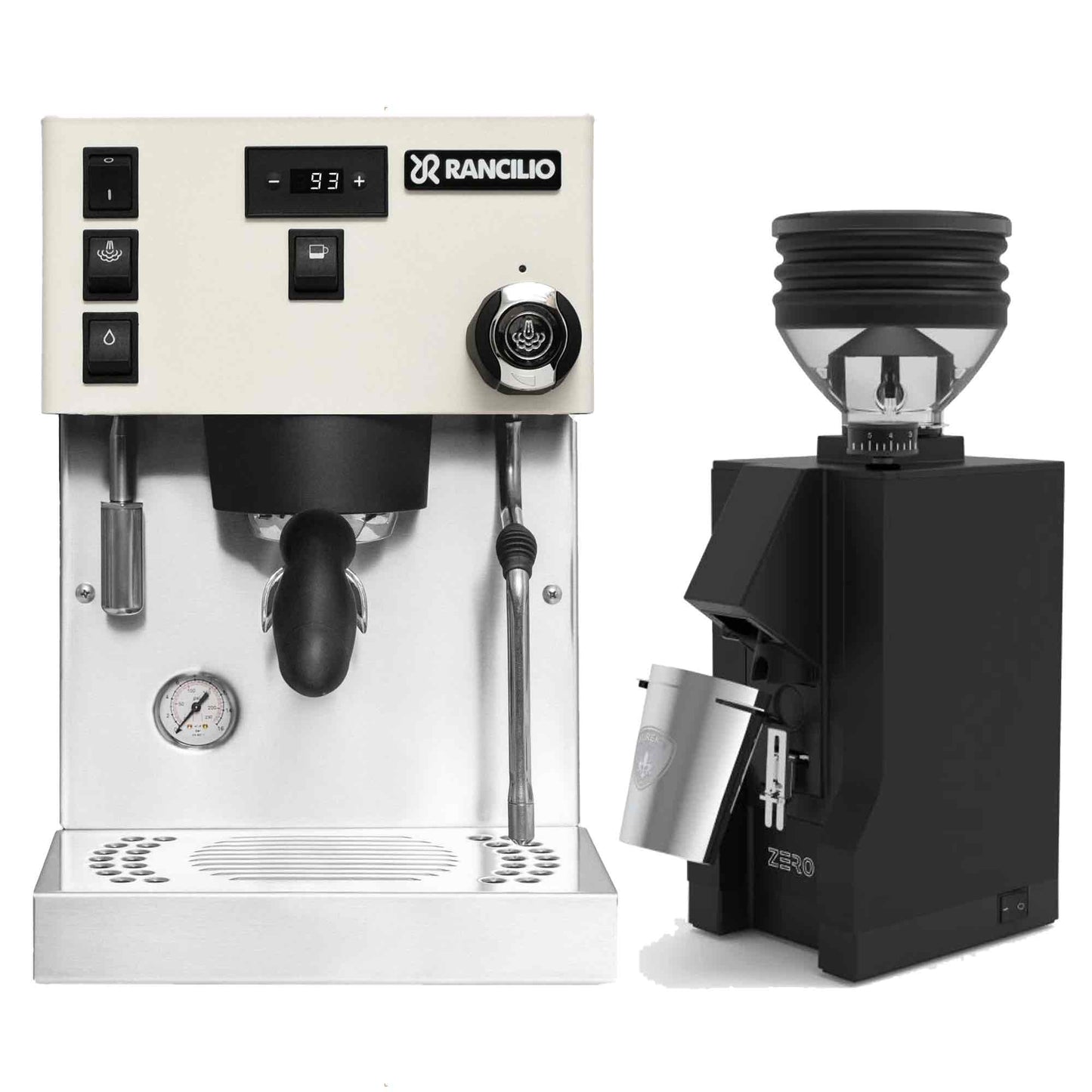 Rancilio Silvia Pro X Espresso Machine + Eureka Zero Grinder Package