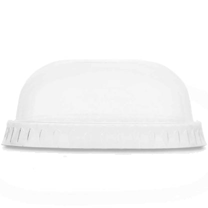 Vegware Plant-Based 76-Series PLA Dome Lid, No Hole - Case of 1000