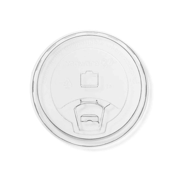 Vegware Plant-Based 96-Series PLA Sipping Lid - Case of 1000