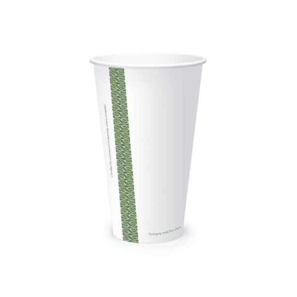 Vegware Plant-Based 22oz Paper Cold Cup, 96-Series - Case of 1000