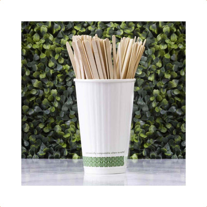 Vegware Eco Compostable 7.5in Stirrer - Case of 5000