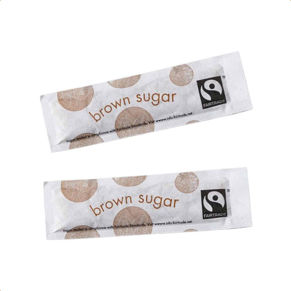 Vegware Eco Compostable Fairtrade Brown Sugar Sticks - Box of 1000