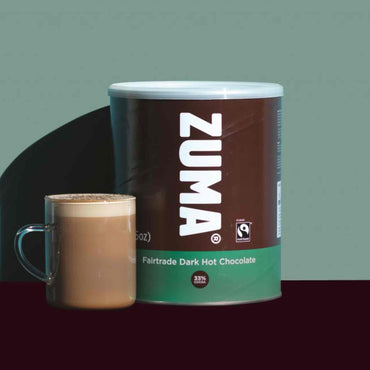 Zuma Fairtrade Dark Premium Hot Chocolate 33% Cocoa 2kg Tin